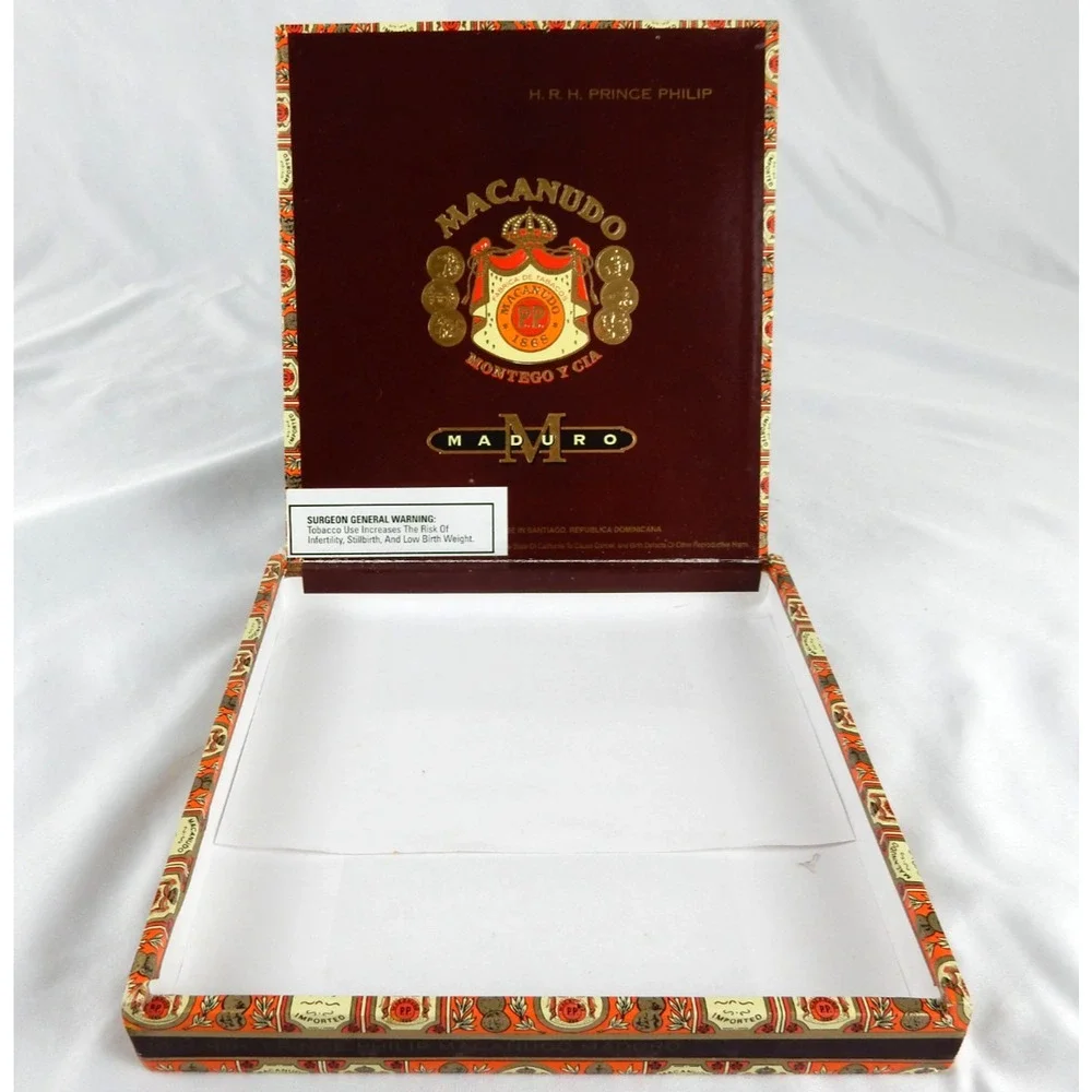 Macanudo Montego y Cia Maduro Cigar Box HRH Prince Philip Dominican Republic